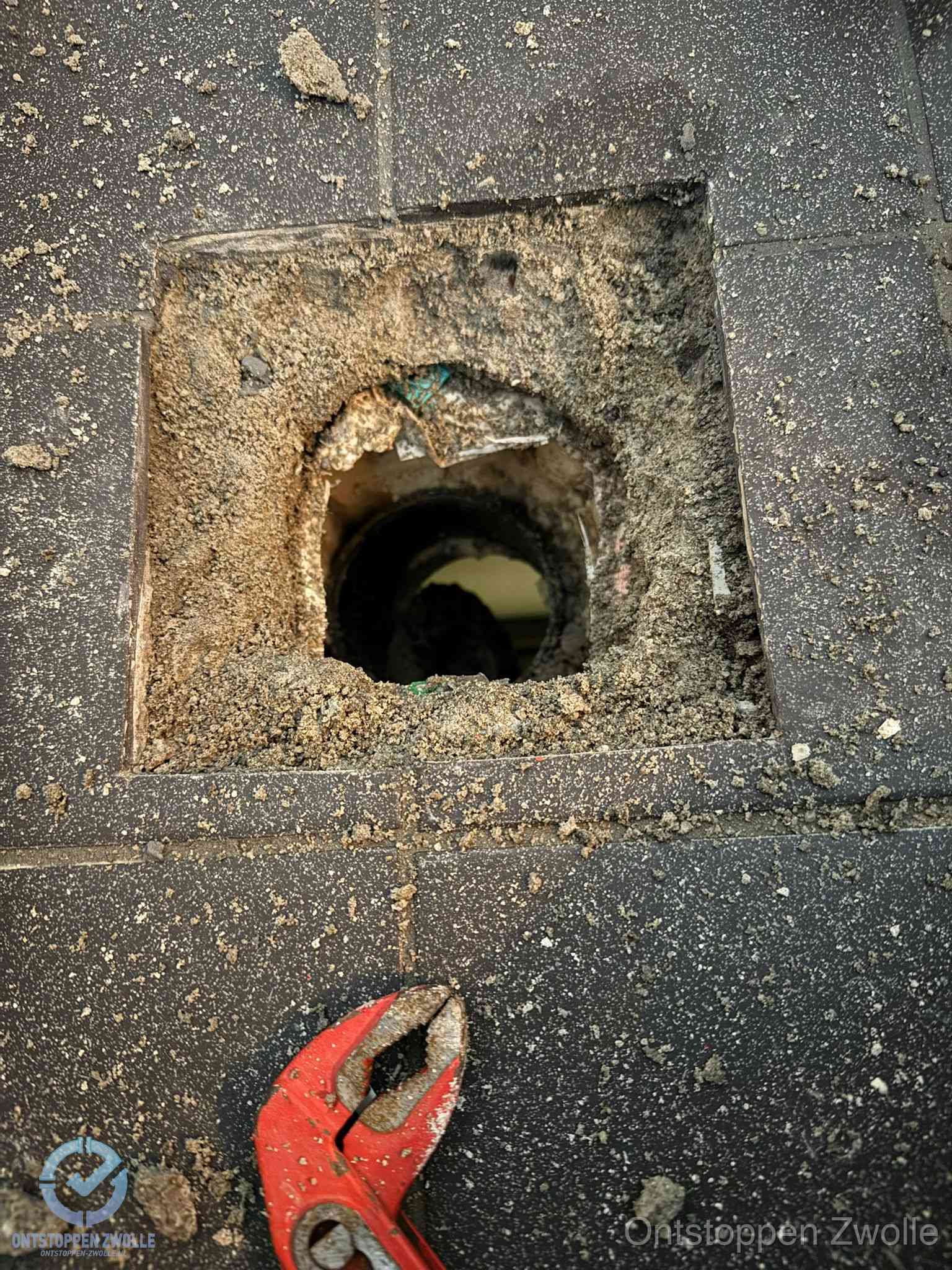 Rioolputje erfgrens eigendom in Zwolle